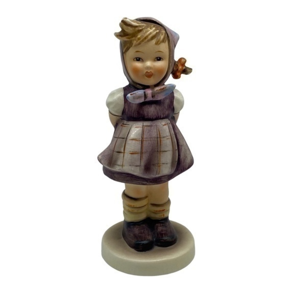 Vintage Goebel Hummel Which Hand Girl Porcelain Figurine #258 W. Germany 1963